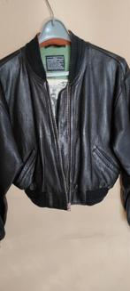 blouson bomber pour femme noir en cuir fin, Vêtements | Femmes, Vestes & Costumes, Enlèvement ou Envoi, Comme neuf, Noir