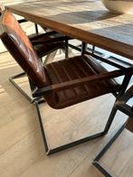 Eettafel + 6 landelijke stoelen, Ophalen, Vijf personen of meer, 150 tot 200 cm, Rechthoekig