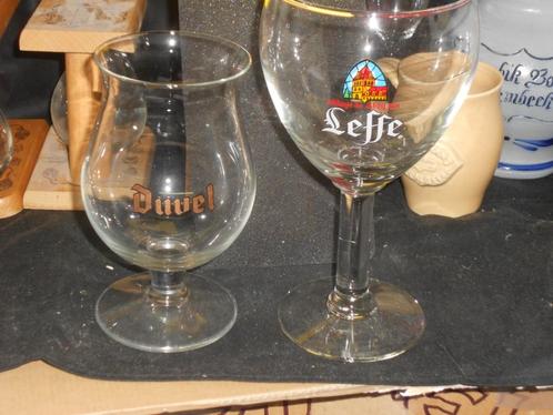 Bierglazen.Duvel.La Guillotine.Chevalier Marin.Anglo Pils., Collections, Marques de bière, Comme neuf, Verre ou Verres, Duvel