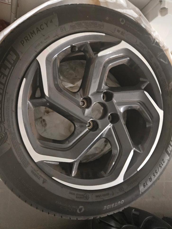 Pneus été Michelin + jantes 18” – Citroën DS3, Autos : Pièces & Accessoires, Pneus & Jantes, Pneu(s), Pneus été, 18 pouces, Enlèvement