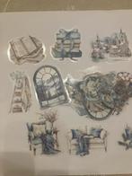 Scrapbooking 30 stickers thema winter blauw, Hobby en Vrije tijd, Scrapbooking, Ophalen of Verzenden, Nieuw