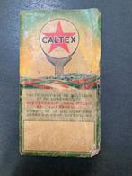 Vintage Caltex wegenkaart van Belgie en Luxemburg ca 1940, Boeken, Atlassen en Landkaarten, Ophalen of Verzenden, Gelezen