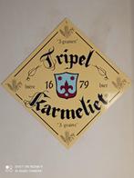 TRIPEL KARMELIET reclame, Verzamelen, Biermerken, Overige merken, Reclamebord, Plaat of Schild, Gebruikt, Ophalen of Verzenden