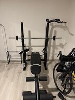 multifunctionele fitnessbank met halterrek, Enlèvement, Utilisé, Jambes