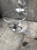 ronde vaas in glas, Ophalen of Verzenden, Glas