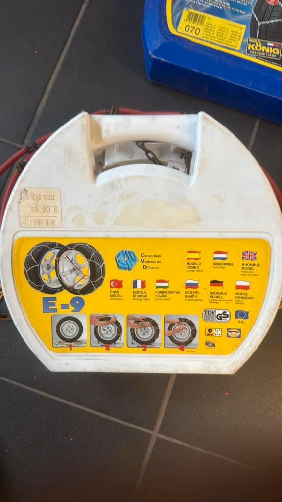Sneeuwketting E-9, Auto diversen, Sneeuwkettingen, Zo goed als nieuw, Ophalen