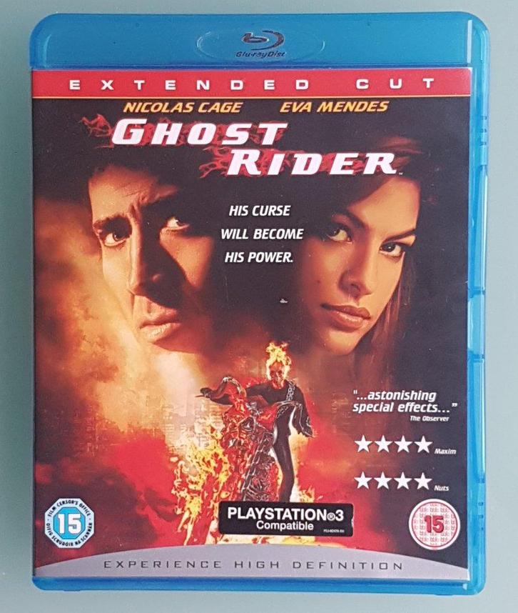 Film Blu-Ray GHOST RIDER Nicolas Cage Eva Mendes en ANGLAIS, CD & DVD, Blu-ray, Comme neuf, Aventure, Enlèvement ou Envoi