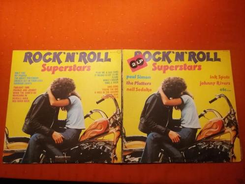 2 LP 33T Rock 'N' Roll Superstars 1976, CD & DVD, Vinyles | Rock, Utilisé, Enlèvement ou Envoi