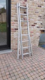 Aluminium ladder, Doe-het-zelf en Bouw, Ophalen, Zo goed als nieuw, Ladder, Opvouwbaar of Inschuifbaar