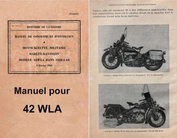 RTM Harley Davidson WLA & WLC - WLC - U.S in het Frans. beschikbaar voor biedingen