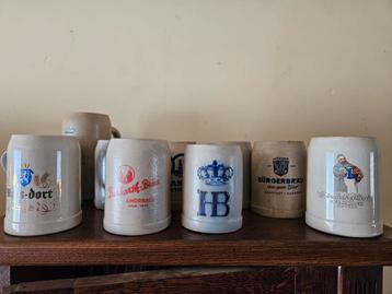 10 verschillende bierpotten beschikbaar voor biedingen