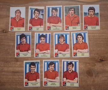 Panini 12 afbeeldingen Beringen Belgisch voetbaljaar 1972 beschikbaar voor biedingen