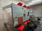 EETKAMERTAFEL GRIJS + SALONTAFEL, Huis en Inrichting, Tafels | Eettafels, Ophalen, Gebruikt, 50 tot 100 cm, Vijf personen of meer