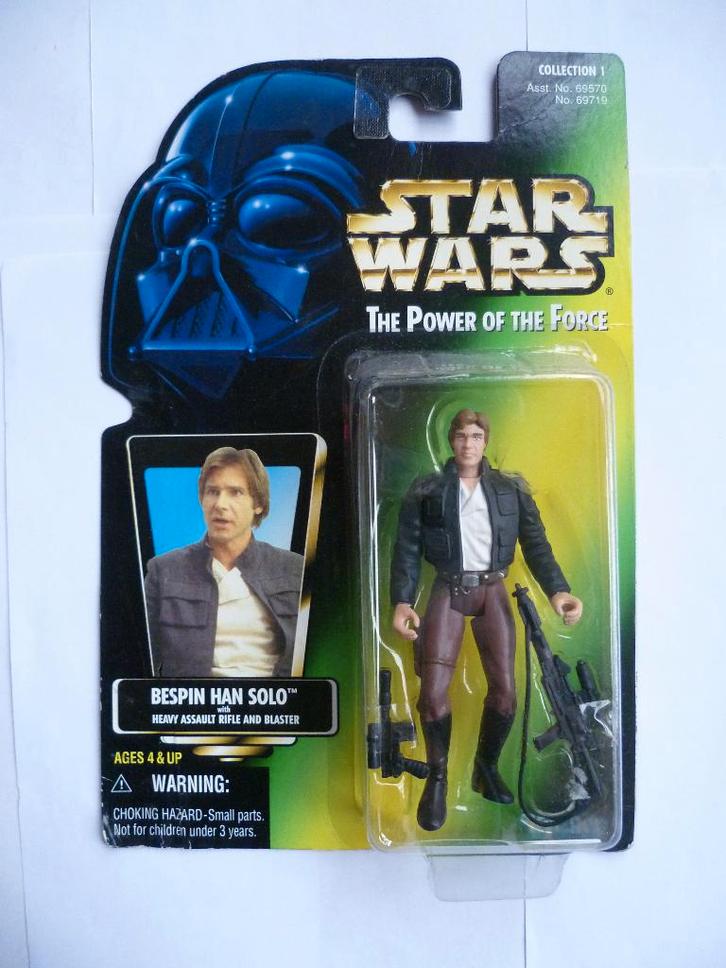 STARWARS POTF"BESPIN HAN SOLO WITH HEAVY ASSAULT RIFLE"1997, Verzamelen, Star Wars, Gebruikt, Actiefiguurtje, Ophalen of Verzenden