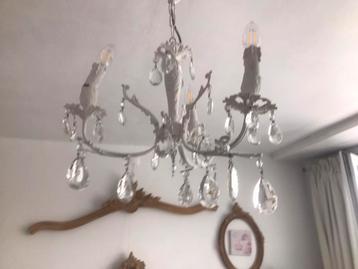 Lustre pampilles shabby trois bras beschikbaar voor biedingen