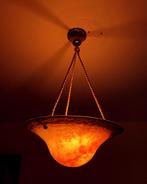 Magnifique lustre Art Déco en parfait état !, Maison & Meubles, Lampes | Suspensions, Comme neuf, Enlèvement ou Envoi, 50 à 75 cm