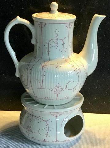 boch copenhague rood, koffie pot en theelichthouder , set beschikbaar voor biedingen