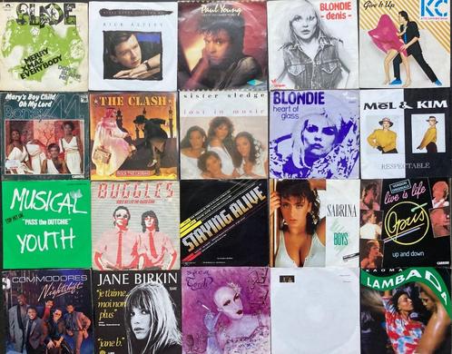 Lot van 60 hits vinyl singles, Cd's en Dvd's, Vinyl Singles, Gebruikt, Ophalen of Verzenden