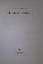 Kookboek Cuisine de Hongrie - Mariska Vizvari. Budapest 1963, Livres, Livres de cuisine, Europe, Utilisé, Enlèvement ou Envoi