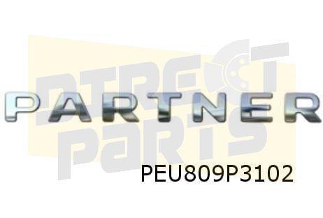 Peugeot Partner (-8/12) embleem tekst ''Partner'' achterklep, Auto-onderdelen, Carrosserie, Peugeot, Nieuw, Verzenden