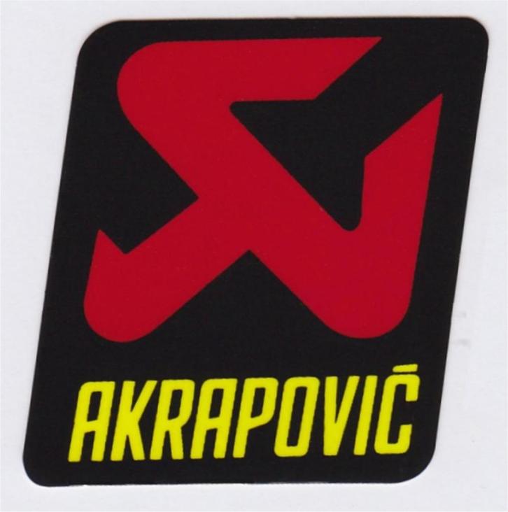 Akrapovic sticker hittebestendig #1, Motoren, Accessoires | Stickers, Verzenden