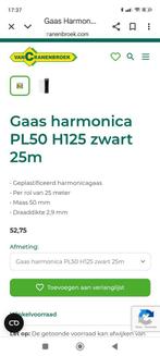 Overschot rol zwarte harmonicadraad 18 meter en 1,20 hoog, Ophalen, Zo goed als nieuw, Gaas