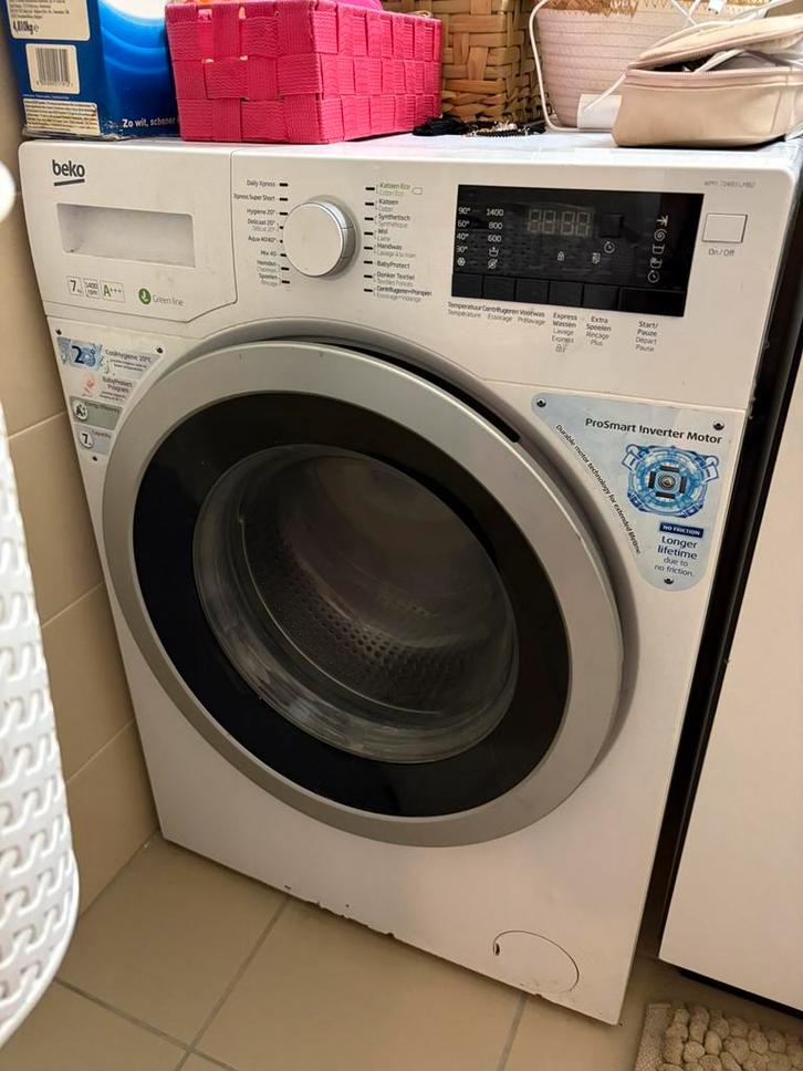 Machine à laver Beko 7 kg, Electroménager, Lave-linge, Utilisé, 6 à 8 kg, 1200 à 1600 tours, Classe énergétique A ou plus économe