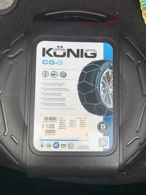 Chaînes à neige 1 paire konig cg 9 105, Autos : Divers, Chaînes, Enlèvement