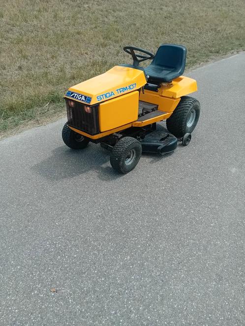 te koop groot model stiga zitmaaier met 2 cilinder B&S motor, Tuin en Terras, Zitmaaiers, Gebruikt, 90 tot 120 cm, Elektrische starter
