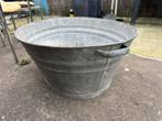 Groot zinken bassin, Tuin en Terras, Ophalen, Rond, Zo goed als nieuw, Metaal