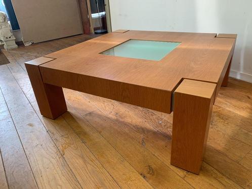 Design salontafel, Huis en Inrichting, Tafels | Salontafels, Gebruikt, Minder dan 50 cm, 50 tot 100 cm, 50 tot 100 cm, Vierkant