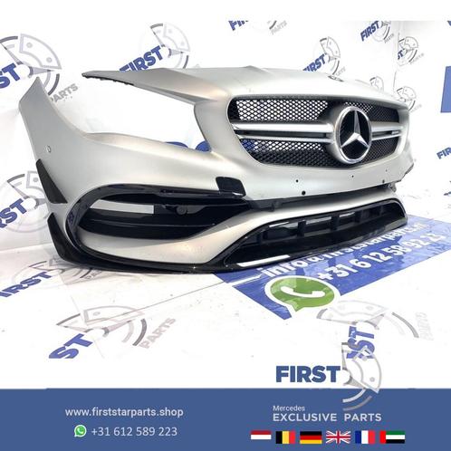 W117 C117 X117 CLA45 FACELIFT AMG VOORBUMPER MAT ZILVER GRIJ, Auto-onderdelen, Carrosserie, Bumper, Mercedes-Benz, Voor, Gebruikt