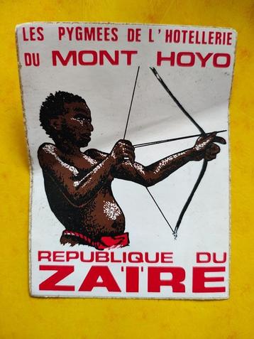 Souvenir du Zaïre autocollant publicité Hôtel Congo Belgique, Envoi