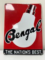 Bengal lampen emaille reclamebord, Verzamelen, Reclamebord, Gebruikt, Ophalen of Verzenden