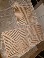 3 Panneaux bois décoratif 60/60, Enlèvement ou Envoi