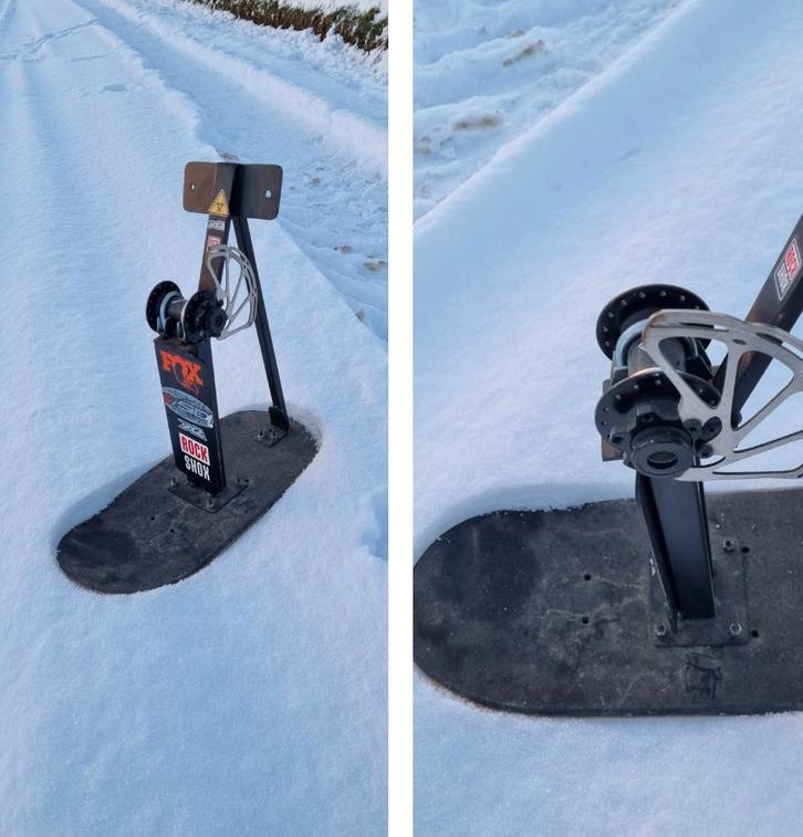 Sneeuwski voor op mtb, Fietsen en Brommers, Fietsonderdelen, Voorvork, Verzenden