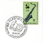 België :15-9-1973:Geïllustreerde stempel #@ LEOPOLDSBURG @#i, Met envelop, Frankeerzegel, Ophalen of Verzenden, Gestempeld