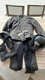 Motorkledij set met helm handschoen laarzen jas broek, Gants