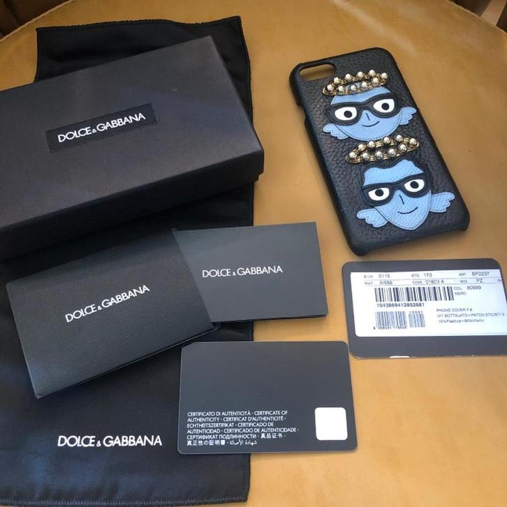 NIEUW Dolce Gabbana lederen telefoon hoesje Iphone 7 8 cover, Telecommunicatie, Mobiele telefoons | Hoesjes en Screenprotectors | Apple iPhone