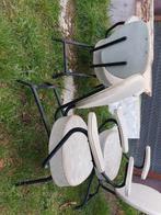 Lot van 3 Vintage retro lounge stoelen 1950s 1960s, Huis en Inrichting, Ophalen of Verzenden, Gebruikt