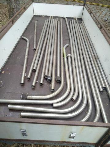 RVS buis 40mmØ x 1,5. Ruim 40m. Melkinstallatie. RVS 316 beschikbaar voor biedingen