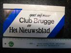 Vintage Sticker voetbal Club Brugge Nieuwsblad, Verzamelen, Stickers, Verzenden, Gebruikt, Sport