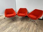 Allermuir fauteuil A640 (rood/oranje), Huis en Inrichting, Ophalen of Verzenden, Stof