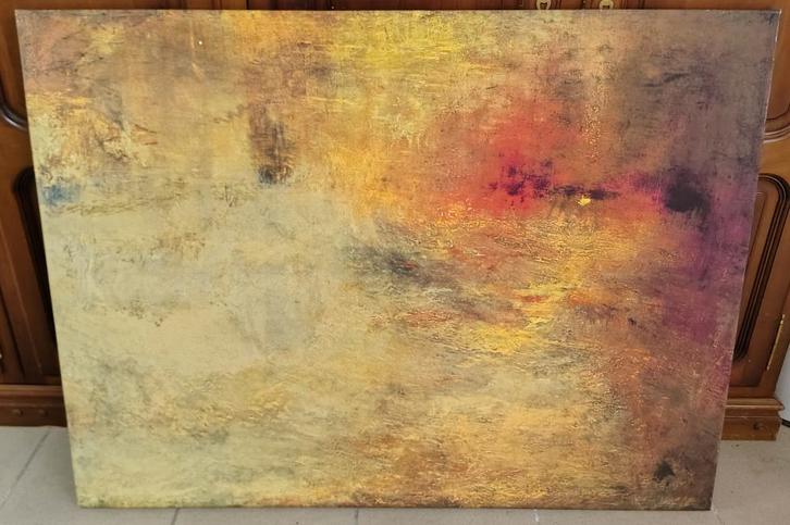 Impression couleur sur toile abstraite vibrante  Louvain, Antiquités & Art, Art | Peinture | Moderne, Enlèvement