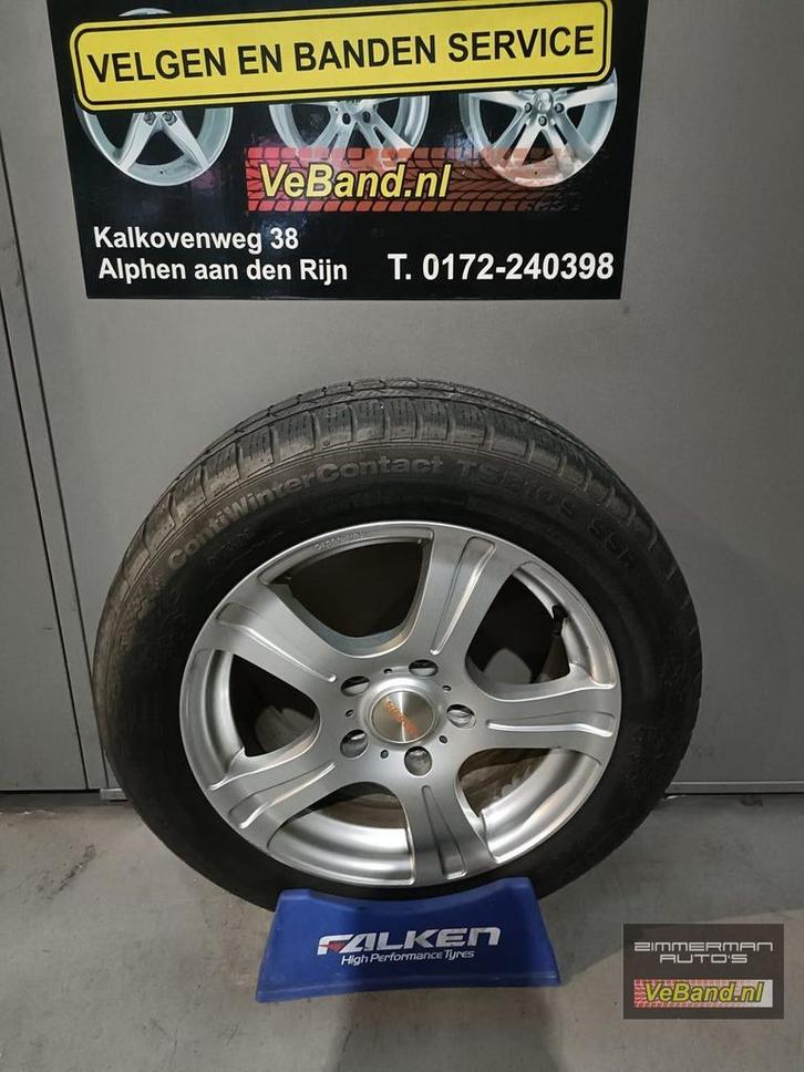 Lichtmetalen velgen met winterbanden voor o.a. BMW 1-serie, Auto-onderdelen, Banden en Velgen, Banden en Velgen, Winterbanden