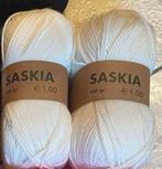 Saskia acryl ecru/wit, Hobby en Vrije tijd, Breien en Haken, Ophalen, Nieuw, Breien of Haken, Wol of Garen