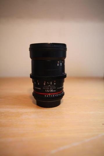 Samyang 35mm T1.5 VDSLR AS UMC II Cine Lens - Canon EF beschikbaar voor biedingen