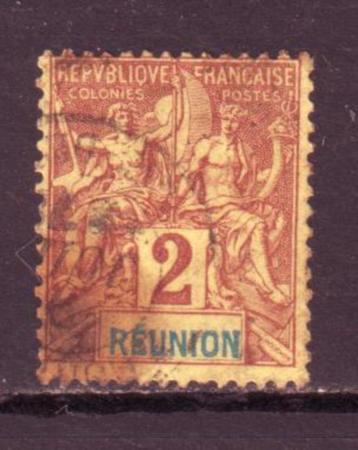 Postzegels Franse kolonies (3) : Réunion beschikbaar voor biedingen