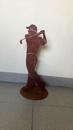 Golfer in cortenstaal, Ophalen