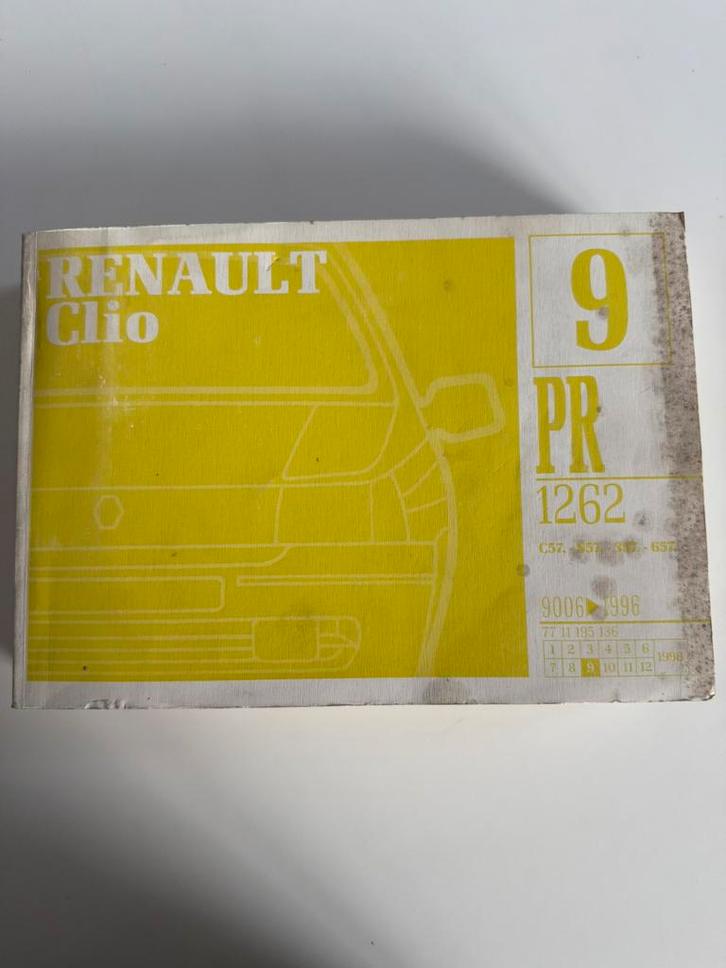 Catalogue pièces Clio 16S / Williams PR1262 n9 édition 1998, Autos : Pièces & Accessoires, Autres pièces automobiles, Renault